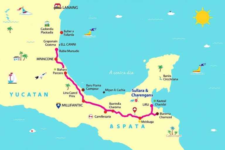 Itinéraire d'une semaine au Mexique dans le Yucatan