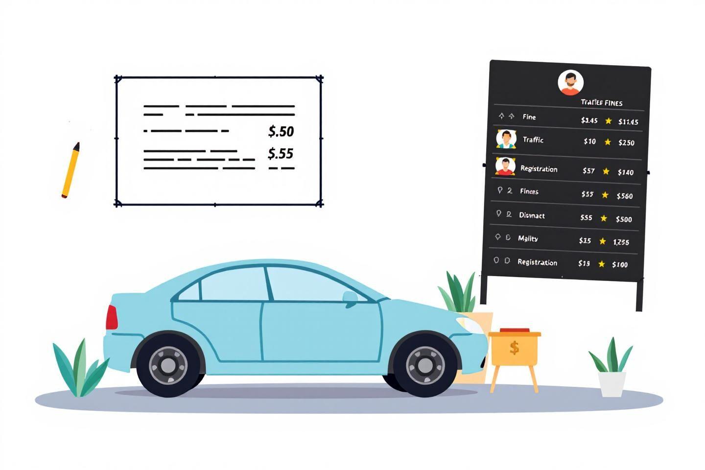 Vérifier ses amendes avec son numéro d'immatriculation